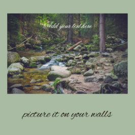 Poster Quebra d'água da floresta