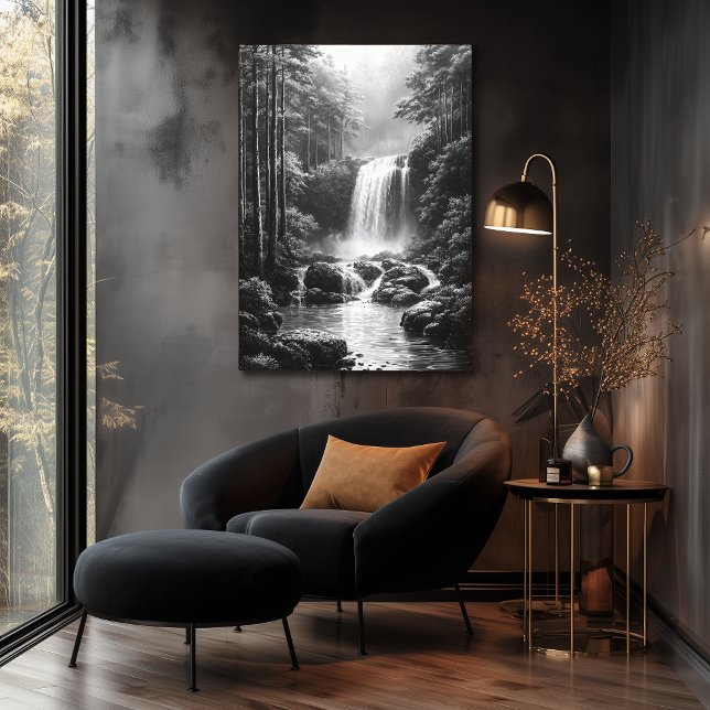 Poster Quebra de Água Tranquila na Floresta - Arte Carvõe (Criador carregado)