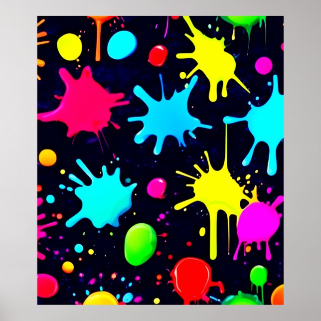 Poster Quebra de Arte do Splatter (Frente)