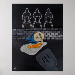 Poster Quebra e Frita Pintura de Alfred Fox
