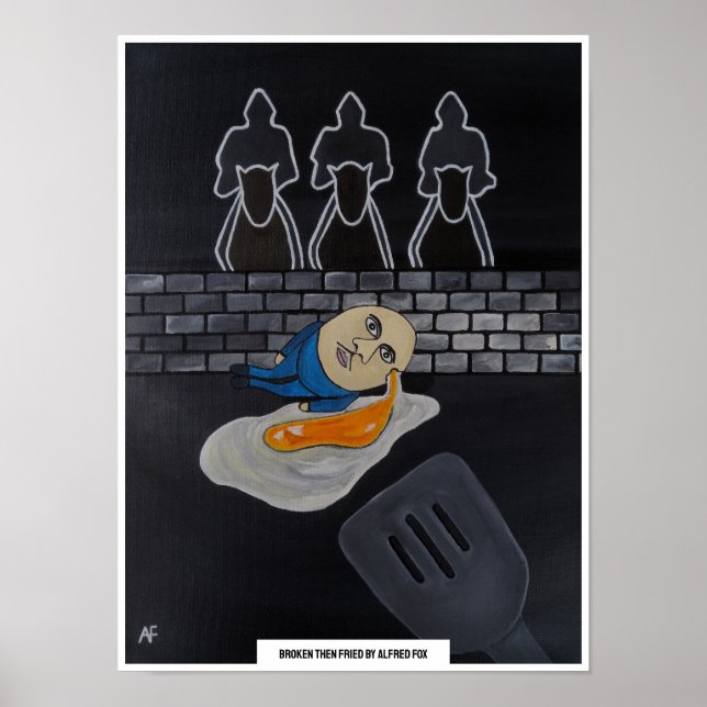 Poster Quebra e Frita Pintura de Alfred Fox (Frente)