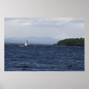 Poster Quebra-mar de Champlain do lago