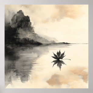 Poster Quebra Silenciosa de outono Sunset Minimalista