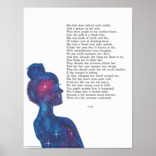 Poster quebrado da luz das estrelas
