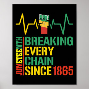 Poster Quebrando Cada Cadeia Desde 1865 História Negra 3