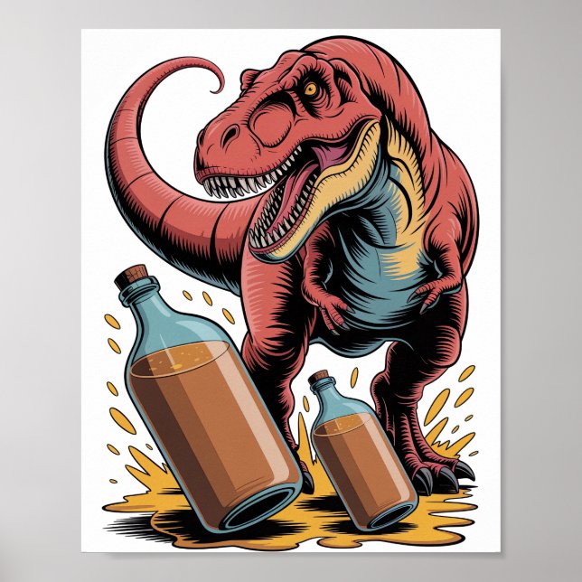 Poster Quebrando Garrafas Grandes (Frente)