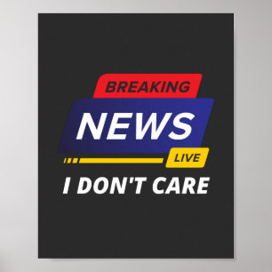 Poster Quebrando Notícias Não me imo Engraçado