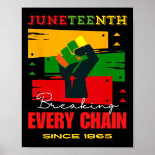 Poster Quebrando Todas As Correntes Desde 1865 Juneteth F