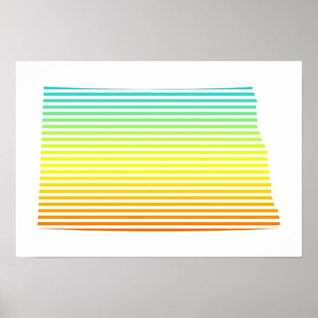 Póster queda de frio no norte do dakota (Frente)