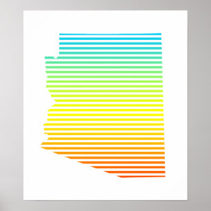 Póster queda de resfriamento da arizona