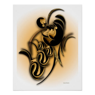 Póster "Queda do tema do contexto automático", Poster