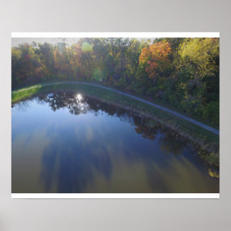 Poster Queda Indiana Sun e Folhas