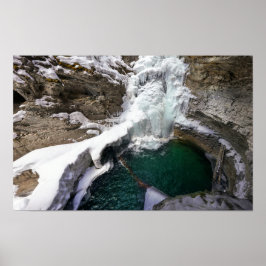 Poster Quedas congeladas em Johnson Creek, Alberta