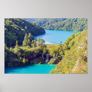 Poster Quedas de água no Parque Nacional de Plitvice - C