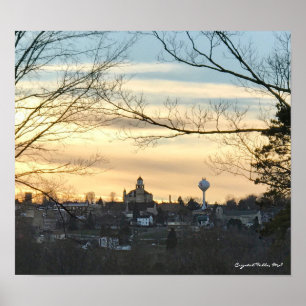 Poster Quedas de cristal, skyline do MI