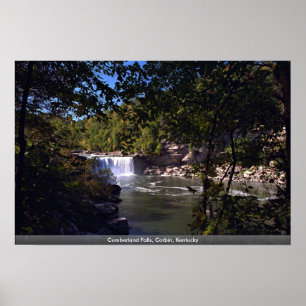 Poster Quedas de Cumberland, Corbin, Kentucky
