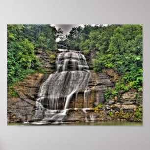 Poster Quedas de Shequaga, quedas de Montour, New York