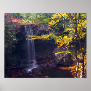Póster Quedas do pepino, parque estadual de Ohiopyle,