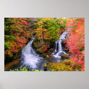 Poster Quedas Faucet Waterfall Nikko Japan Fall