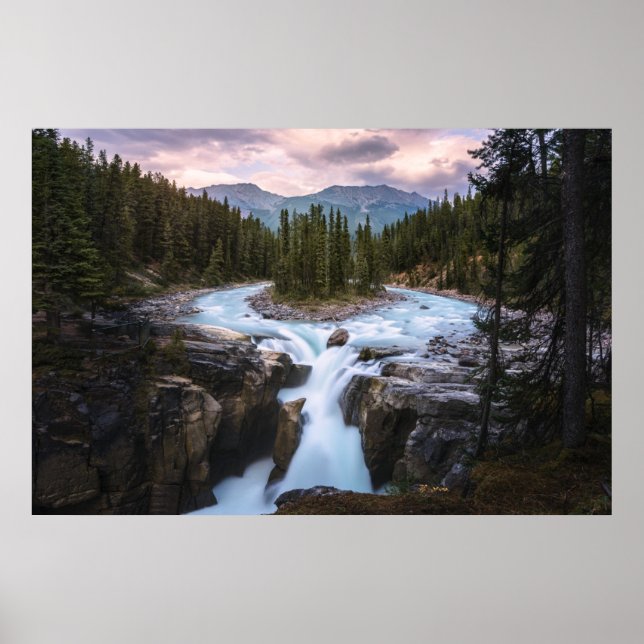 Poster Quedas | Jasper National Park, Canadá (Frente)