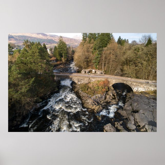 Poster Quedas Na Vista Aérea Do Doograma (Frente)