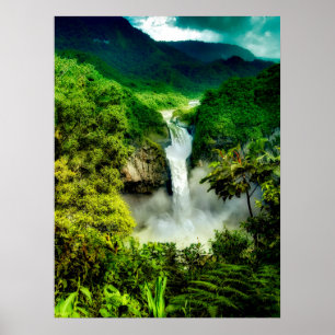 Poster Quedas San Rafael Falls, Equador