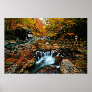 Poster Quedas Takaragawa Onsen Osenkaku, Japão