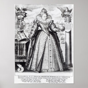 Poster Queen Elizabeth I  1596