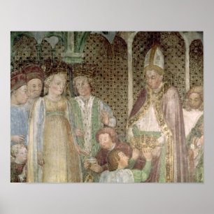Póster Queen Theodolinda and Pope Gregory the Great