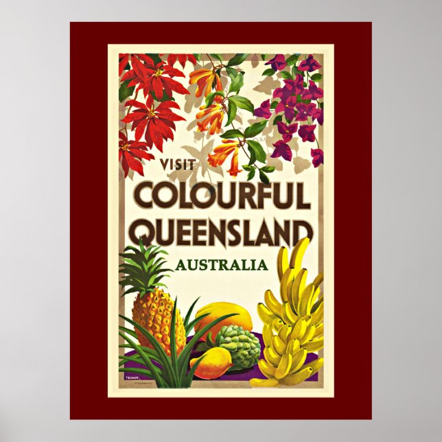 Poster Queensland Austrália (Frente)