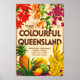 Poster Queensland Austrália Turismo