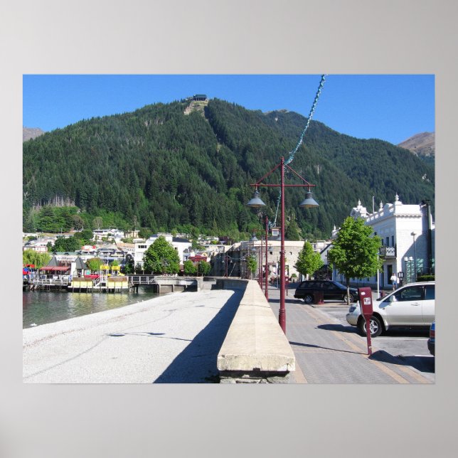 Poster Queenstown, Otago, Nova Zelândia (Frente)