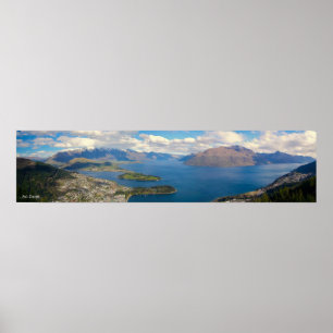 Póster Queenstown Panorama