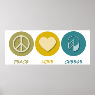 Poster Queijo do amor da paz