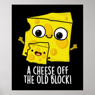 Poster Queijo Do Antigo Bloco Engraçado Comida Engraçado 