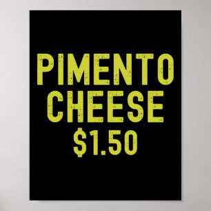 Poster Queijo Pimento Golf Pai Mestres Golfistas Agosto