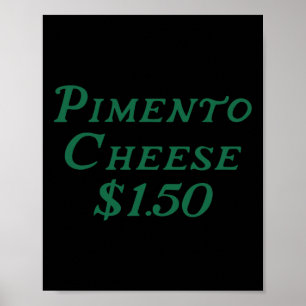 Poster Queijo Pimento Golfe Comida Golfe Torneio Aniversá