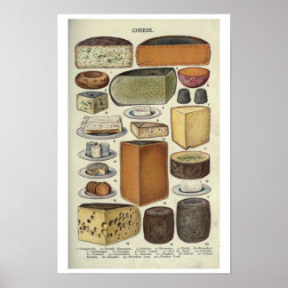 Poster Queijo Vintage