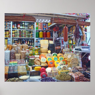 Poster Queijos, azeitonas e Loucos