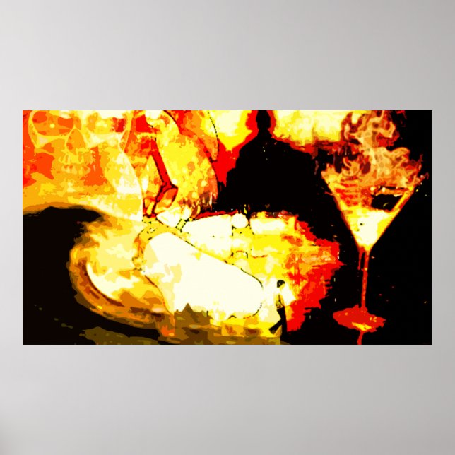 Poster queimado. (Frente)