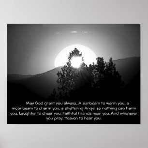 Póster Queimado por uma bênção do moonbeam w/Irish