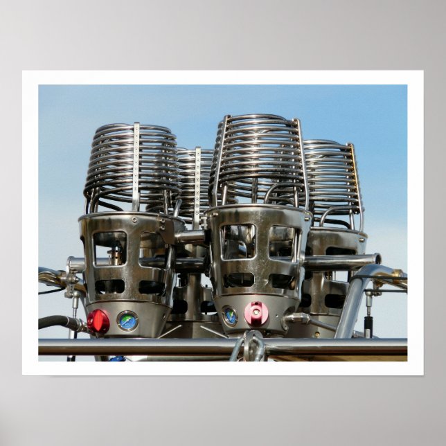 Póster Queimadores de Balões de Ar Quente (Frente)