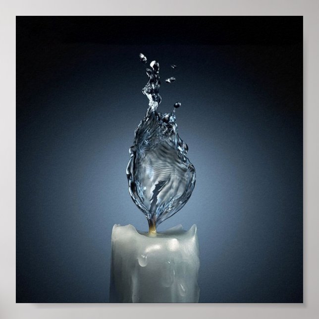 Póster Queimando água (Frente)