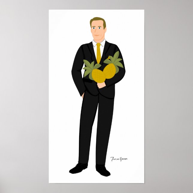 Póster Quem ama abacaxi (Frente)