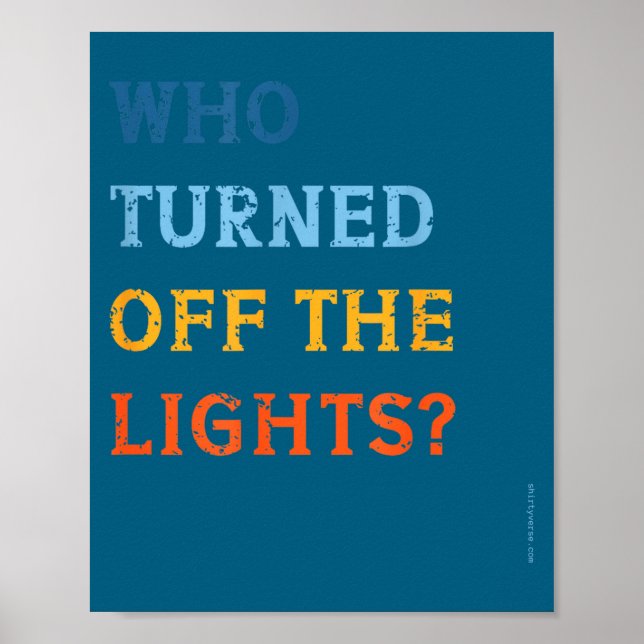 Poster Quem Desligou as Luzes Eclipse Solar (Frente)