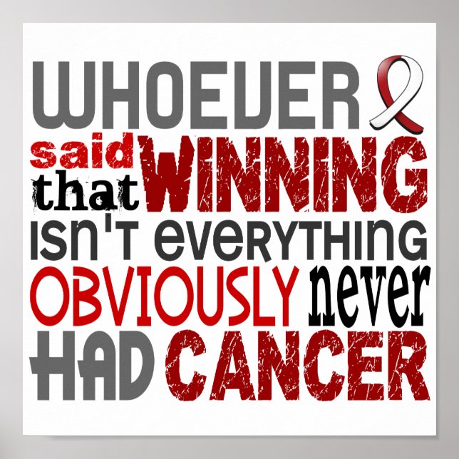 Póster Quem Disse Cancer De Cabeça E Pescoço (Frente)