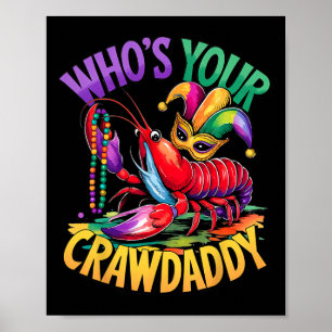 Poster Quem É Seu Crawdaddy Lagostim Jester Contas Piada