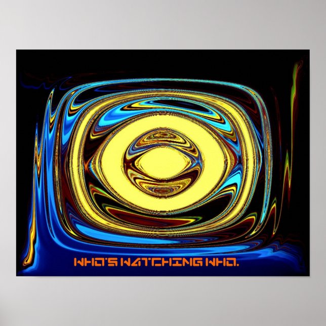 Póster Quem está assistindo Quem. (Frente)