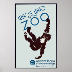 Poster quem está quem no jardim zoológico