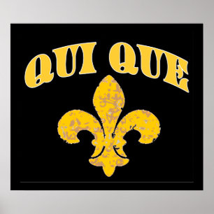 Poster Quem flor de lis do francês de Dat